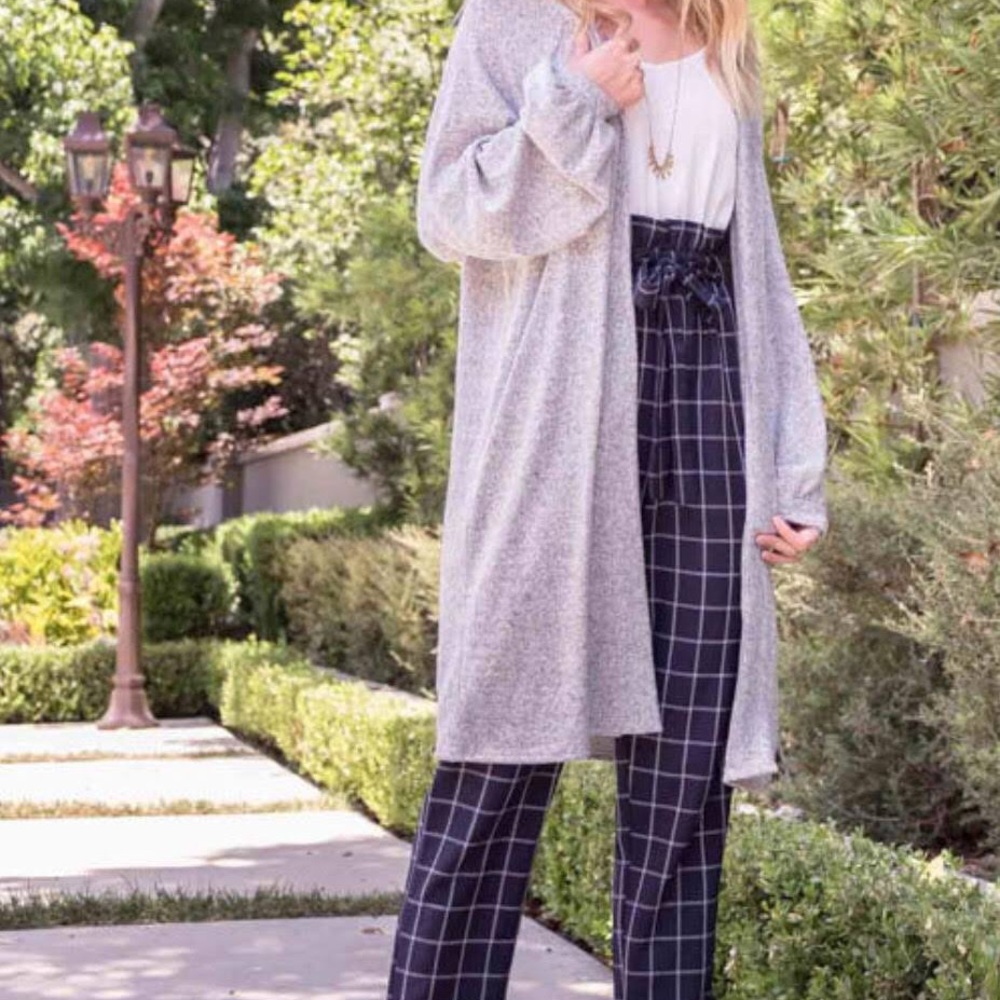 Anthro Blu Pepper Balloon Sleeve Cardi